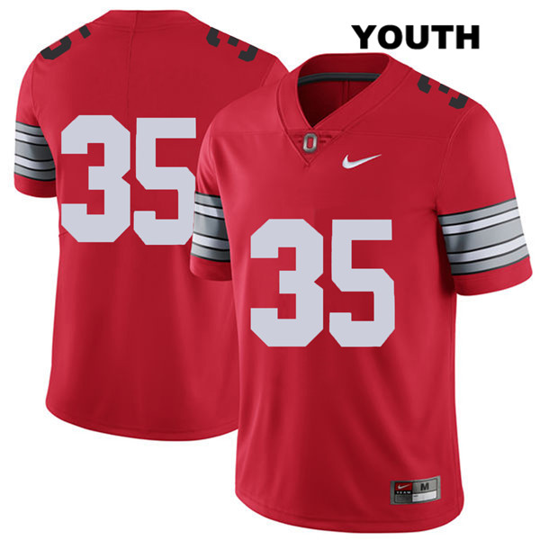 Ohio State Buckeyes Youth Luke Donovan #35 Red Authentic Nike 2018 Spring Game No Name College NCAA Stitched Football Jersey UE19C68RC